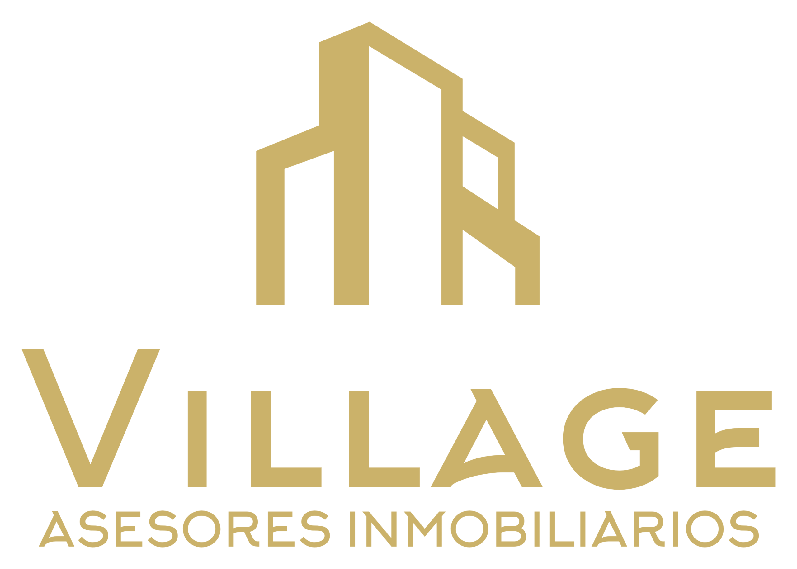 village asesores logo dorado